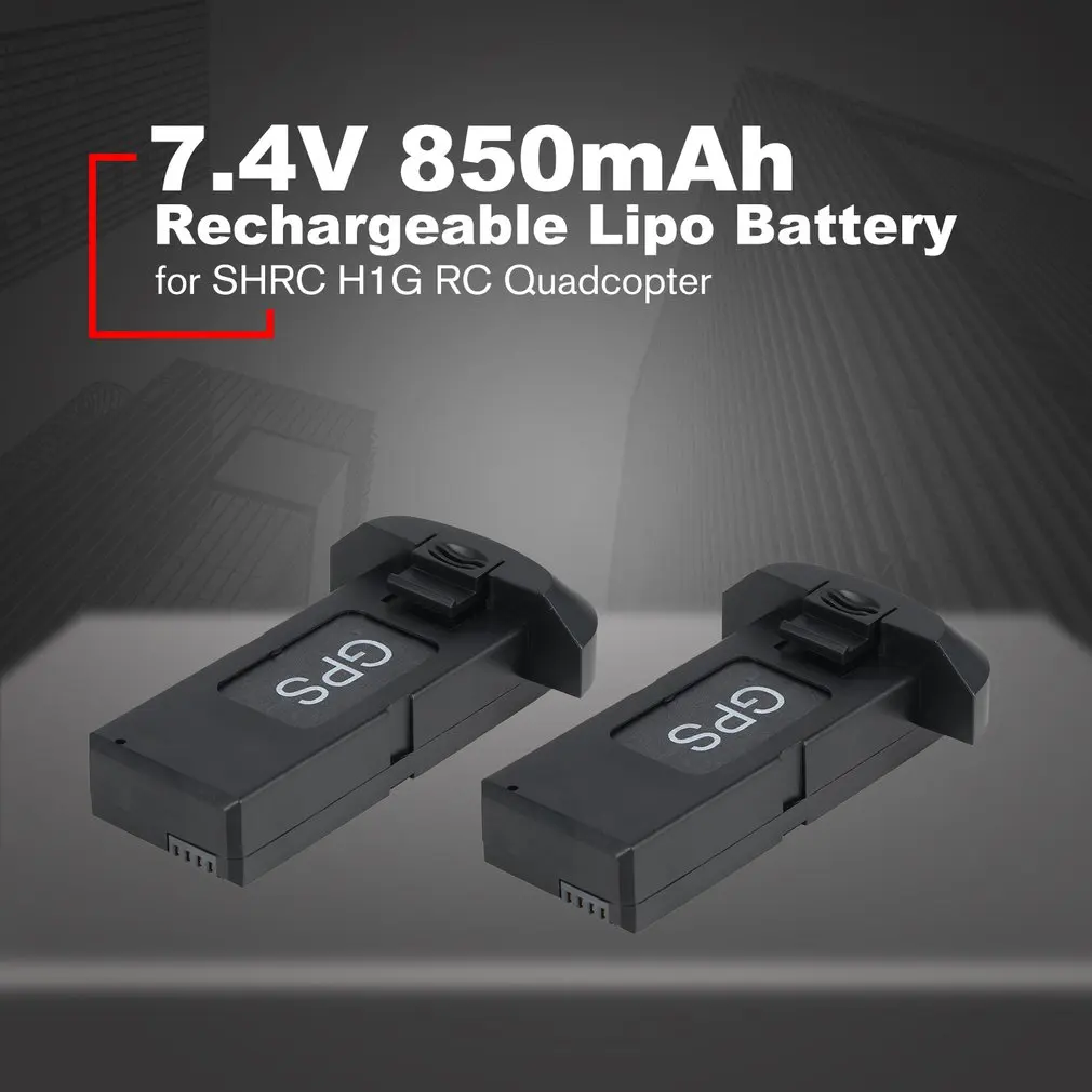 3 шт 7 4 V 850mAh перезаряжаемая батарея Lipo для SHRC H1G RC Квадрокоптер Запасные Части Дрон