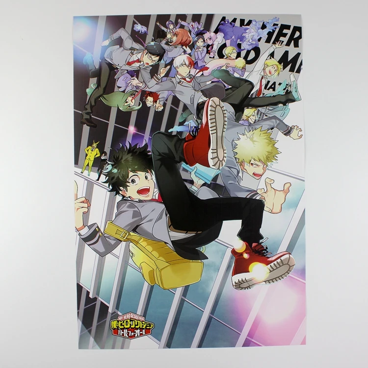 8 шт./компл. Boku no hero academia постеры My Hero Academia аниме фигурки тисненый рисунок