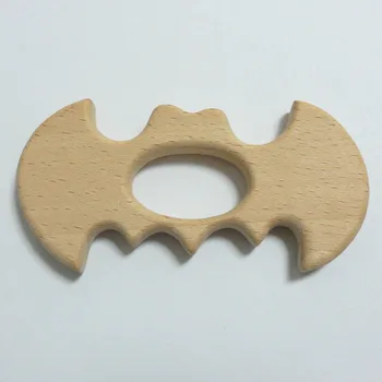 

10PCS Handmade Natural Newborn Beech Wood Baby Teether Toys