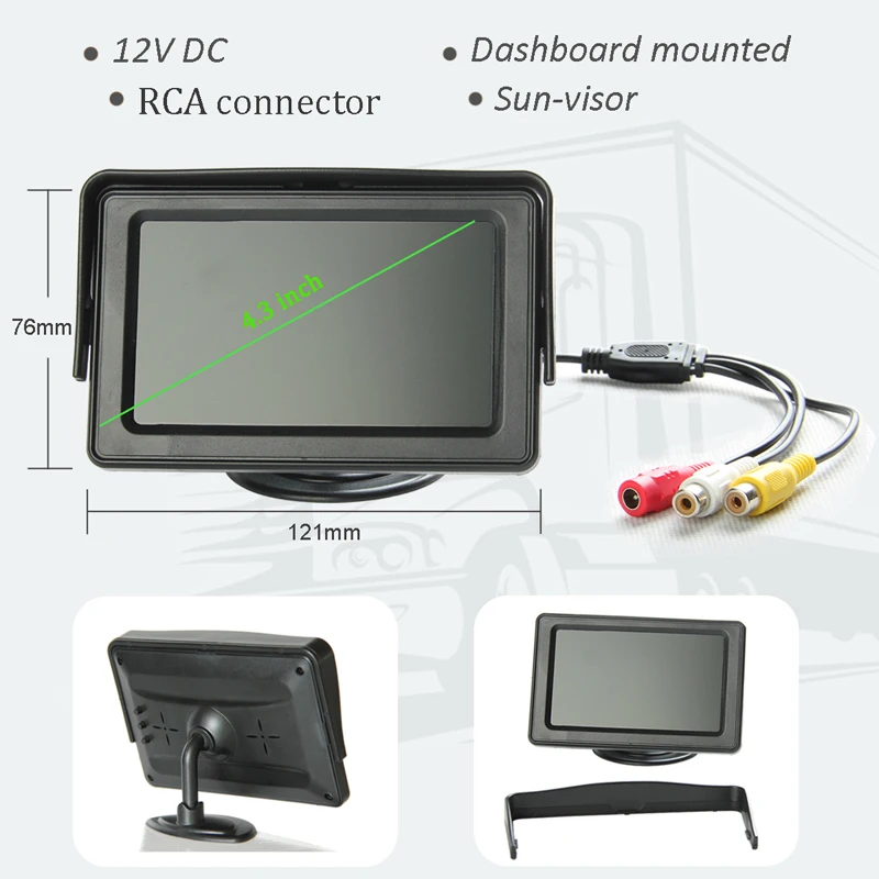 4.3 Monitor LC-009C5 brake light camera
