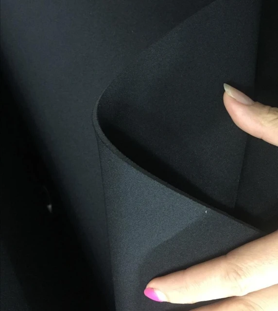 1.5mm Neoprene Scuba Stretch Black Fabric