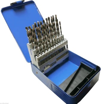 

51pc Engineering Drill Bit Set Hss 1 - 6mm in 0.1mm Increments Hss 135 Deg Split Point High Quality Drill Saw Power Tools