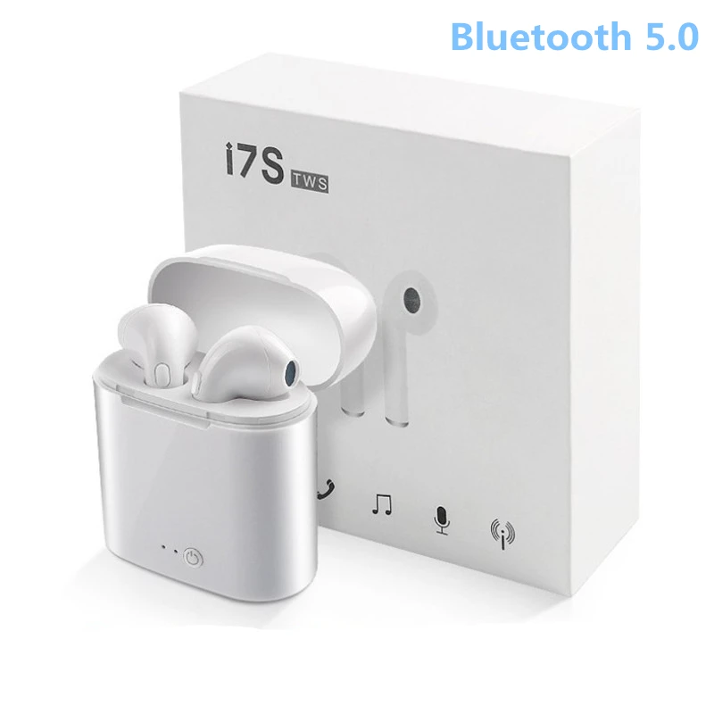 I7s TWS Беспроводные Bluetooth 5 0 наушники мини гарнитура с розничной коробкой для iphone