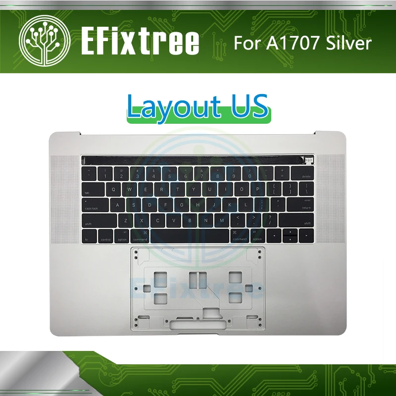 A1707 Topcase C чехол с клавиатурой US Layout для Macbook pro 15 ''Retrina topcase Silver EMC 3162 3072 |