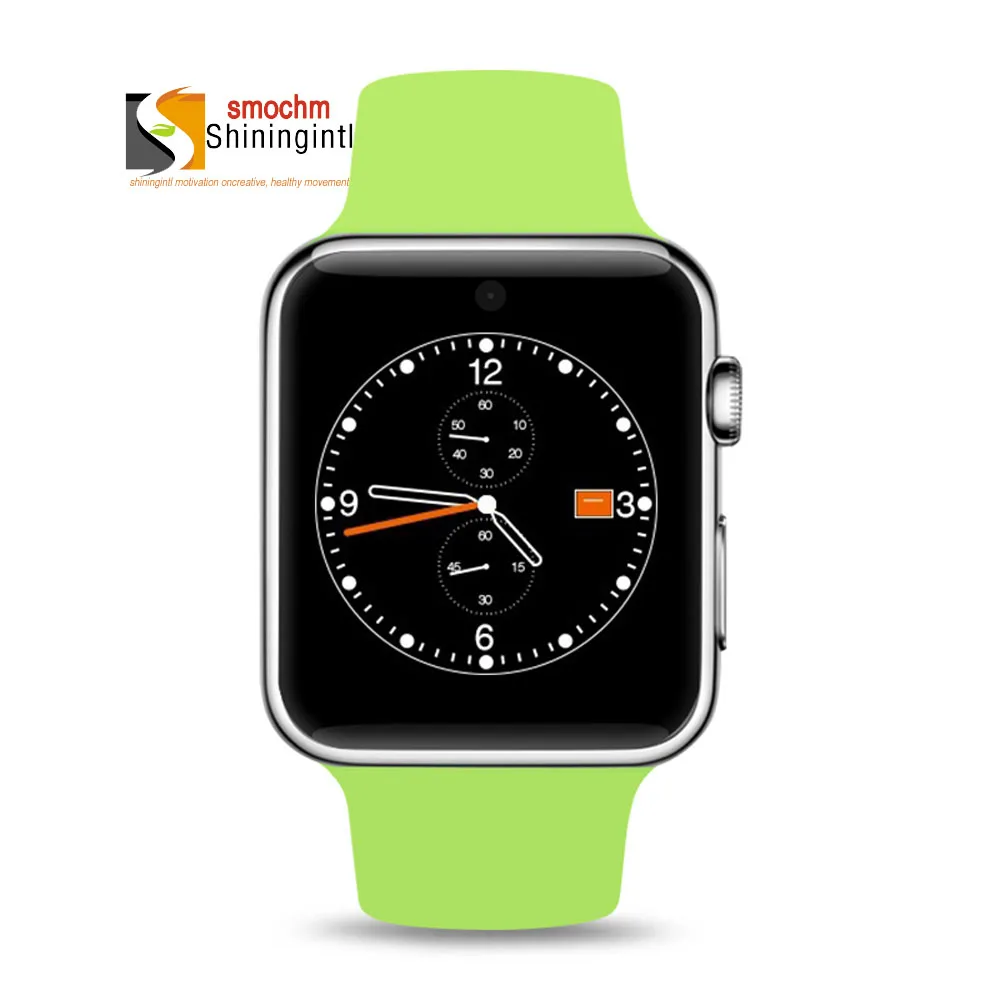 GSM Bluetooth SmartWatch Phone MTK2502C Smart Watch Camera SIM Card Silicone Sports for Apple Iphone Huawei Xiaomi Android Phone