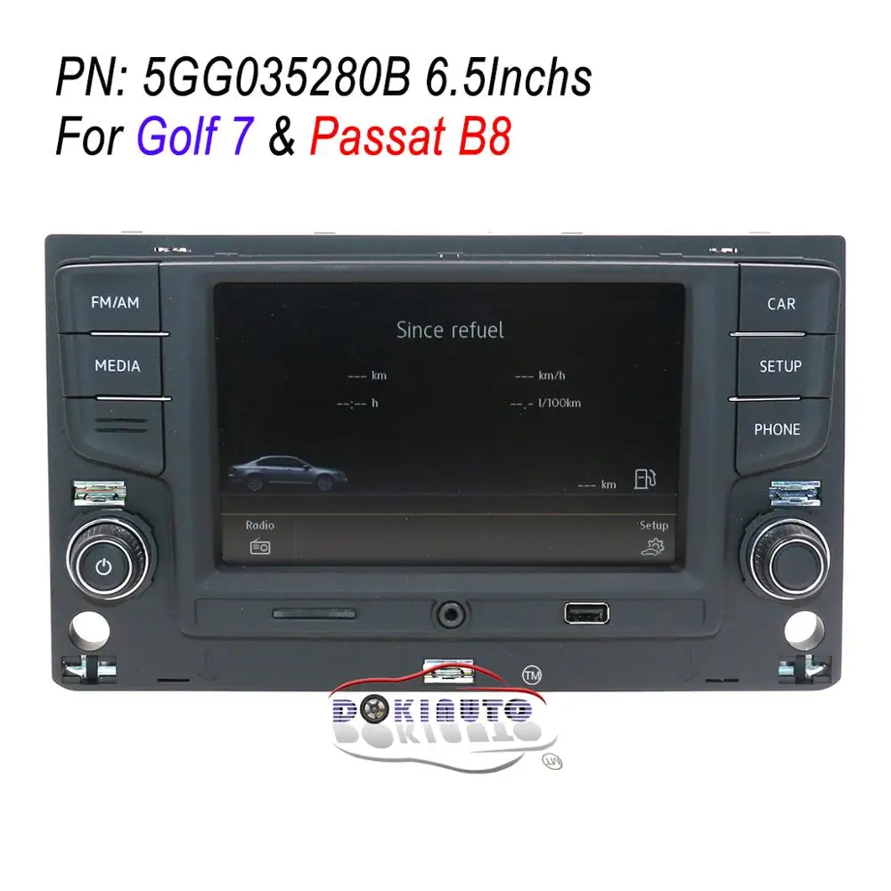Радиоприемник MIB с поддержкой MirrorLink Английский OSD 6 5 дюйма Bluetooth Desay 5GG035280B для VW Golf 7