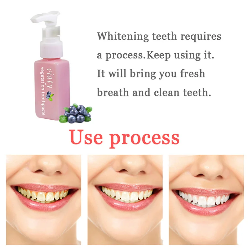 

NEW Stain Remover Whitening Toothpaste Anti Bleeding Gums Press Type Fresh Toothpaste