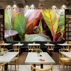 Beibehang пользовательские фото обои 3d fresco ручная роспись тропических лесов завод рисунок банановых листьев Задний план стены Papel де Parede