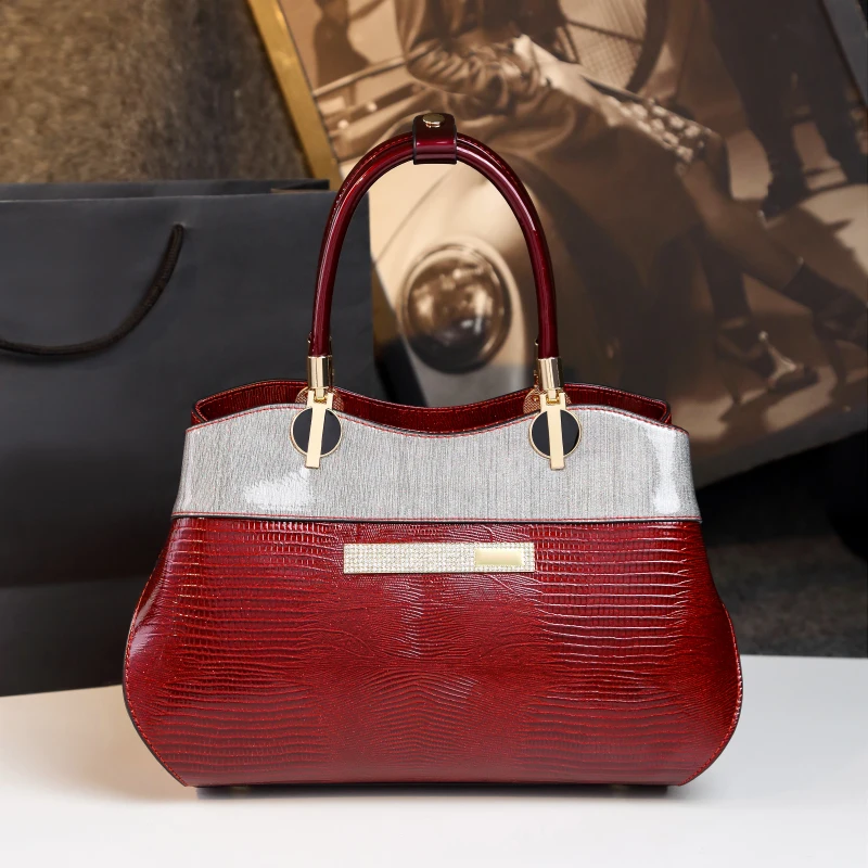 

2018 new designer high quality women split leather handbags of famous brands luxury boston shoulder bag ladies office clutch sac