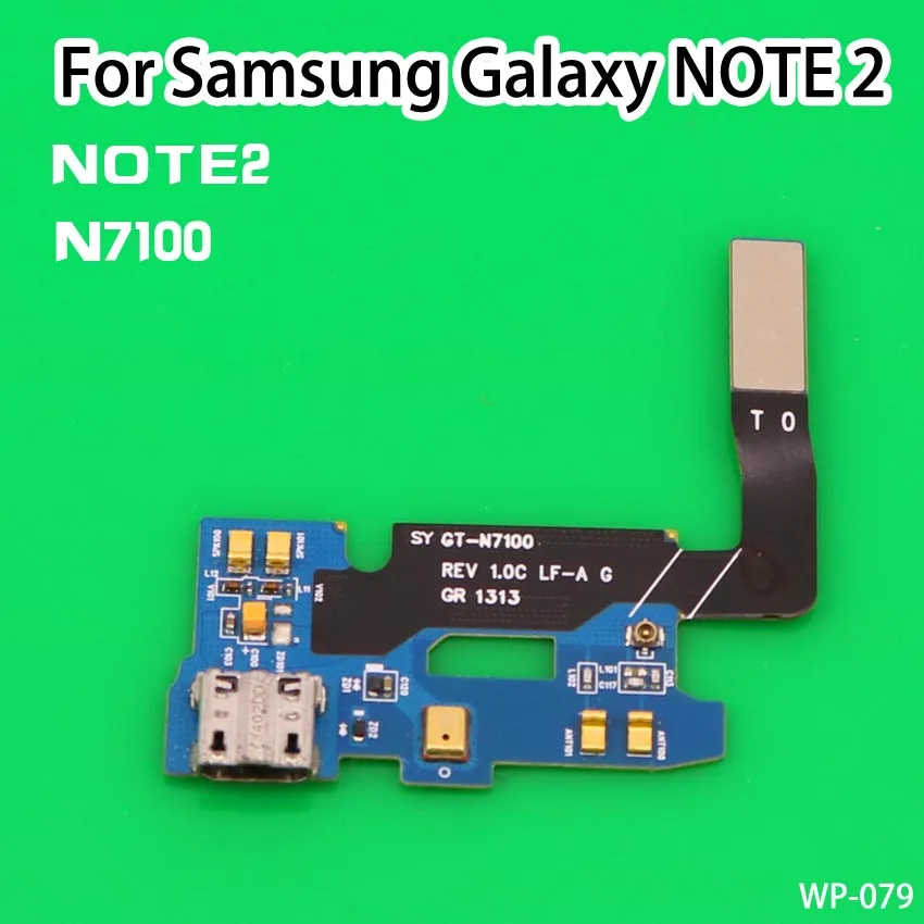 

USB Charging Port Connector Charge Dock Socket Jack Plug Flex Cable With Microphone For Samsung Galaxy NOTE 2 II Note2 N7100