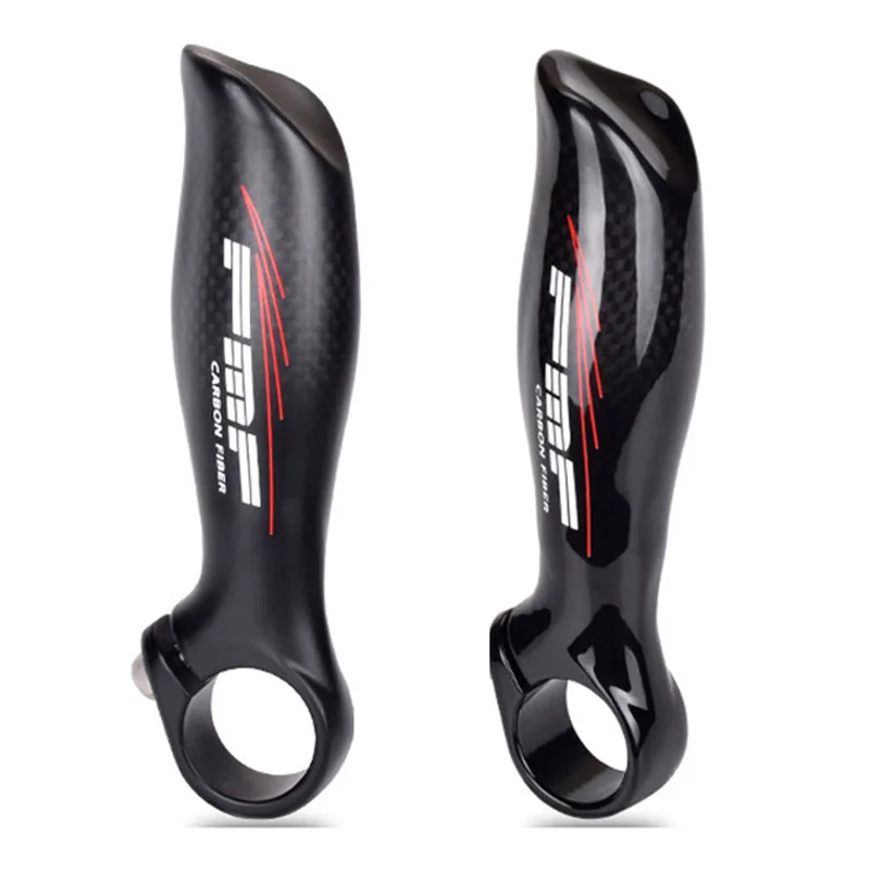TOSEEK Carbon Fiber Bike Handlebar End Mountain Road Bike Small Bar End Grips