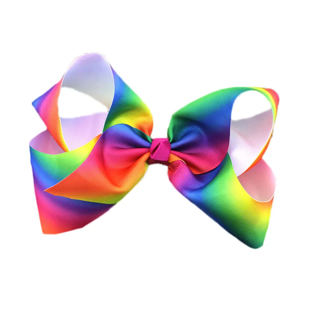 Girls Item Beauty 1pc Rainbow Personality Hair Bow Hair Accessories