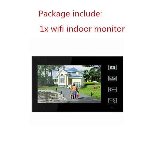 7" video door phone intercom system wireless wifi video doorbell 2 monitor door camera infared ir home apartment video doorphone indoor monitor Door Intercom Systems