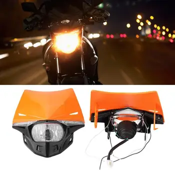

Universal LED Motorcycle Headlights Motocross Head Lamp Enduro For KLX KDX KTM RMZ DRZ DR XR YZ CR Moto Parts