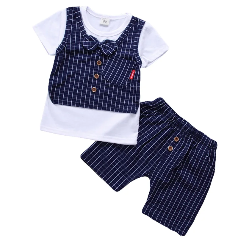 

Children Clothing 2019 Summer Toddle Boys Clothes Set T-Shirt+Shorts 2pcs Outfits Kids Clothes Sport Suit For Boys Clothing Sets