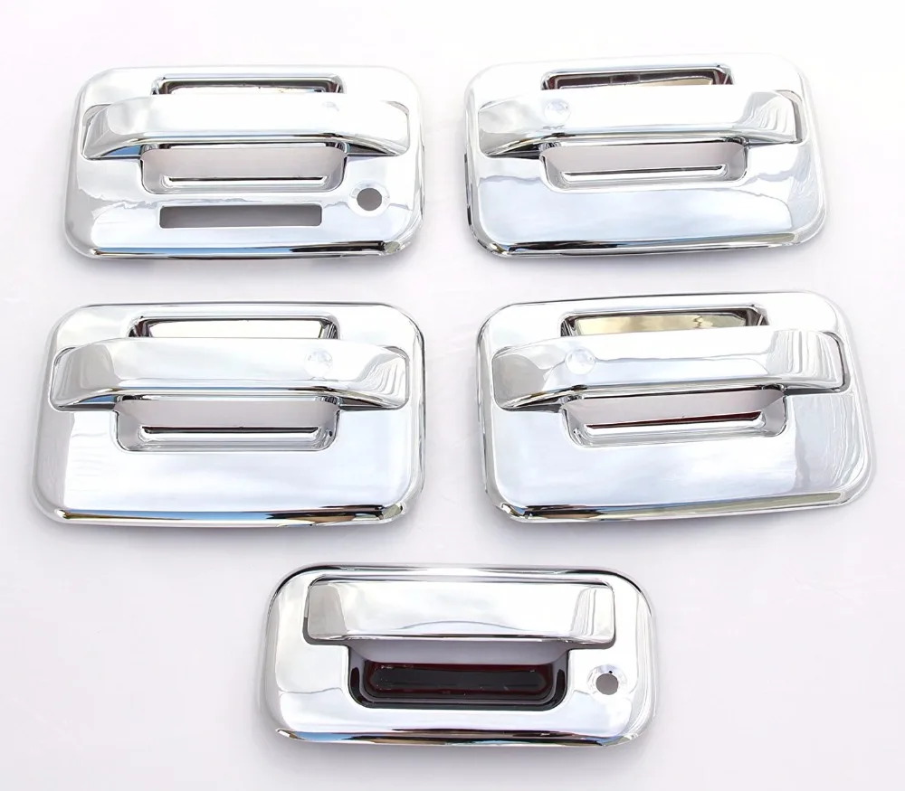 Chrome Door Handle &amp; Tailgate Covers with keypad &amp; w/o psg