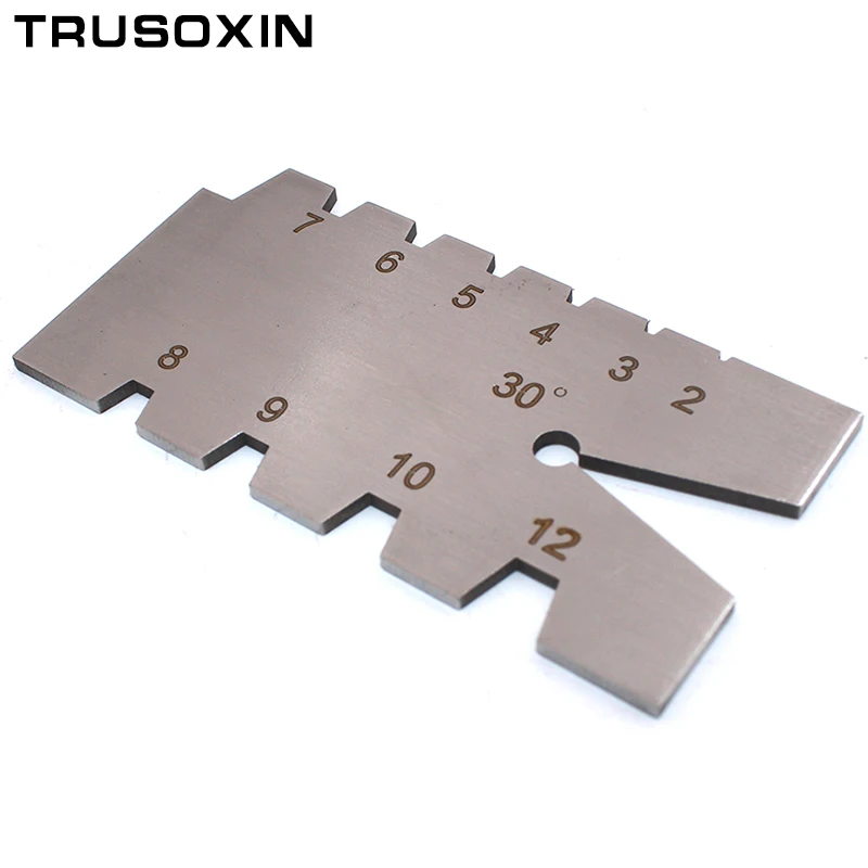 

Stainless Steel Screw thread Cutting angle gage Gauge Measuring Tool Welding Inspection Ruler Degree Screw Thread Gauge Gage