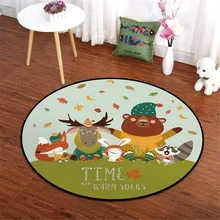 Круглый ковер для спальни, коврик для детской комнаты, прикроватный детский коврик для лазания, ковры для гостиной, ковры для дома