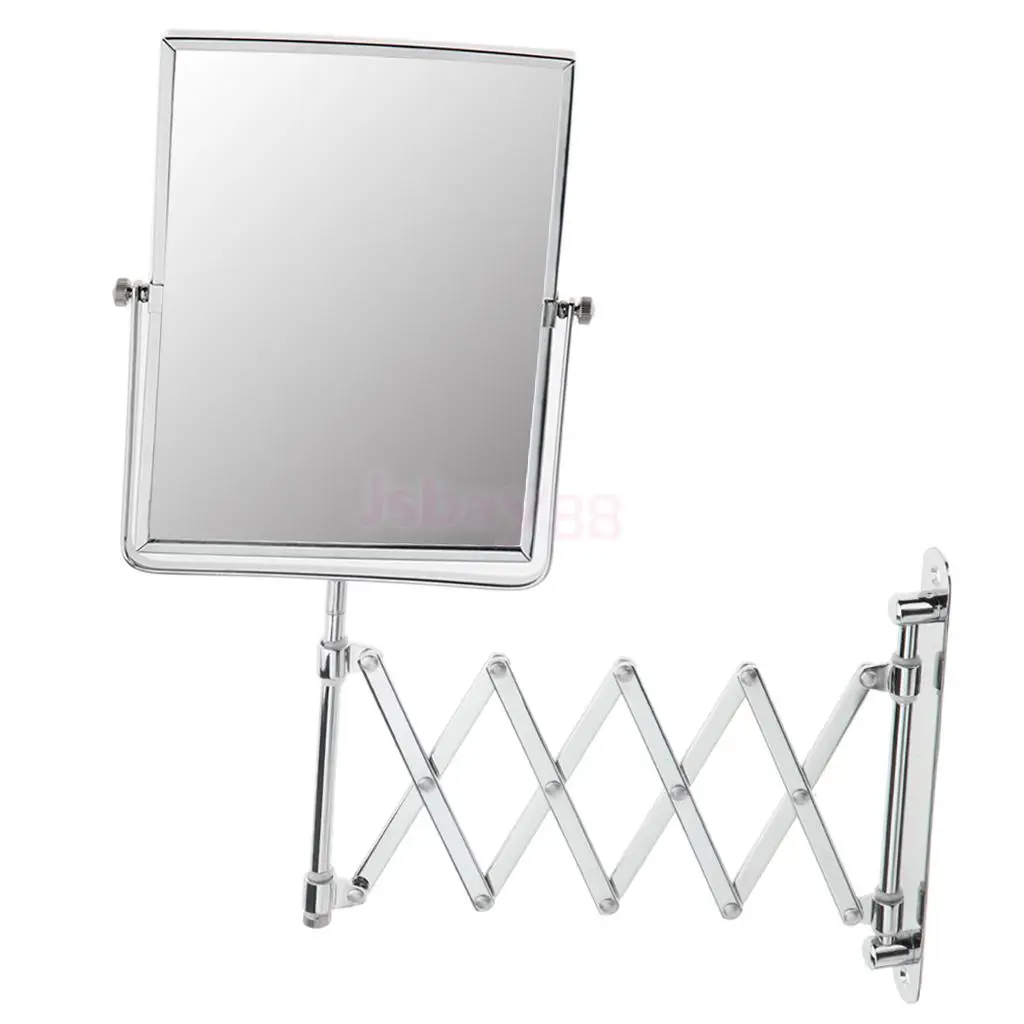 Настенное двустороннее поворотное зеркало для бритья 1x/3x увеличительное расширяемое зеркало с регулируемой высотой