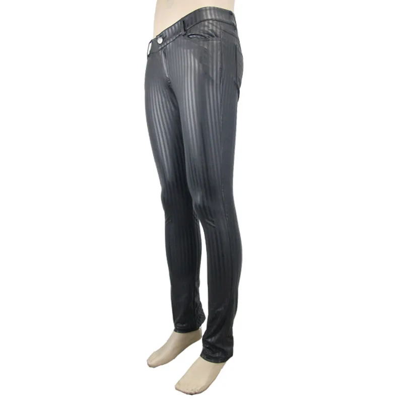 mens skinny striped trousers