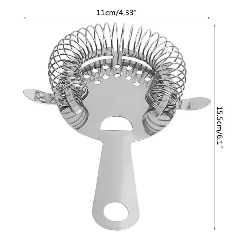 Нержавеющая сталь для бара, для бармена коктейль-Шейкер для вина ситечко для льда для бара фильтр машина для нанесения покрытия дуршлаг чайник смешанные Кухня инструмент