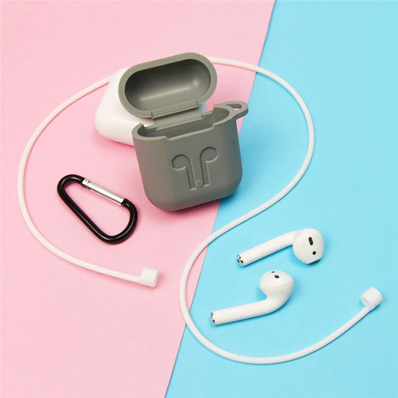 Силиконовый чехол с защитой от потери, аксессуары для airpods, чехлы для наушников - Цвет: 5