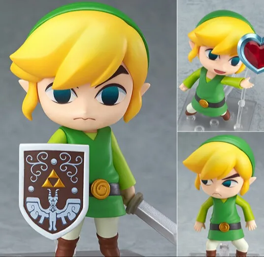 

Kawaii Nendoroid 553 413 733 Anime Link Majora's Mask 3D Breath of Wind Ver 10cm Action Figure Toys
