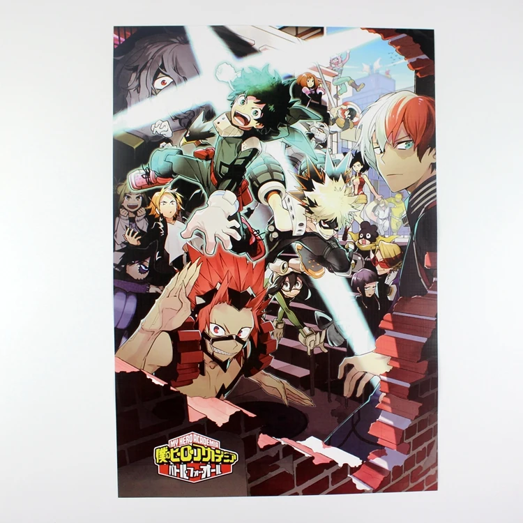 8 шт./компл. Boku no hero academia постеры My Hero Academia аниме фигурки тисненый рисунок