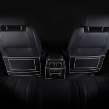 3 шт. кожаный задний центральный подлокотник-ящик спинка сидения анти-удар анти-грязный Коврик защитный коврик для BMW X5 E70 F15 X6 E71 13-18