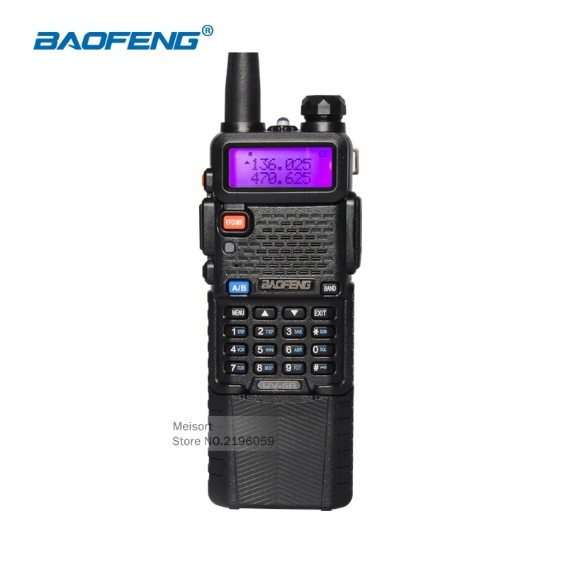 Baofeng UV 5R 3800mAh Battery Walkie Talkie Dual Band UHF VHF Frequency Portable Handheld Two Way