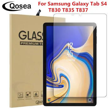 

Qosea Tempered Glass For Samsung Galaxy Tab S4 10.5 T830 T835 T837 Screen Protector Ulite-thin Clear Tab S4 10.5 Protective Film