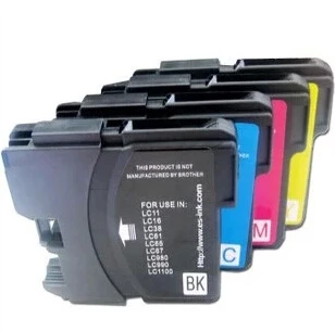 

hisaint 4 pcs ink cartridge for brother LC980 for brother MFC-5890CN / MFC-6490CW / MFC-6890CDW / DCP-145C inkjet printer