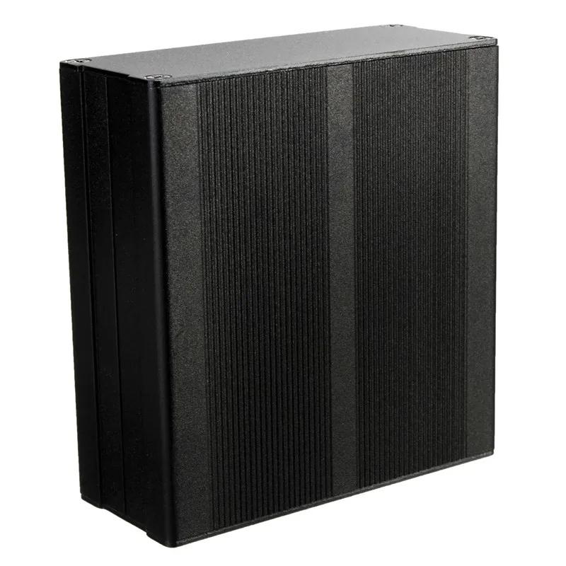 

1PC Sand Blasting Oxidation Black Aluminum Case DIY Project Electronic Line Protection Box 10 x 9.7 x 4cm Promotion