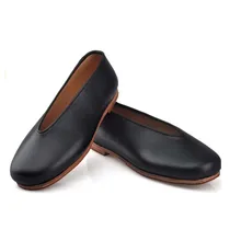 Expensive Genuine Leather Shoes Kong Fu Shoes Chinese Traditional Flats Breathable Leather Sole With Black Rubber