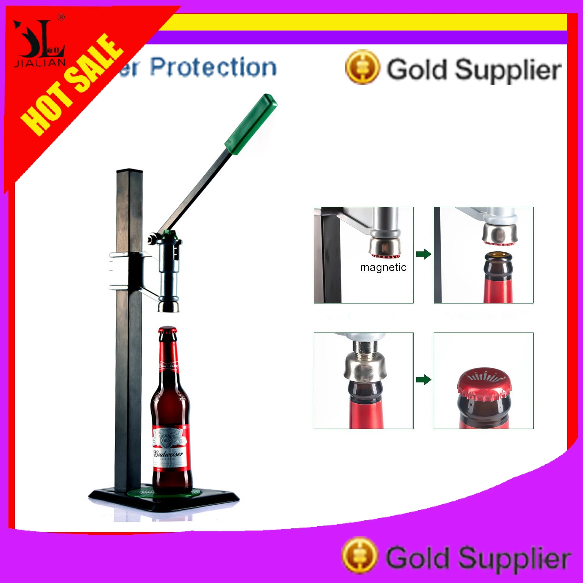 

Beer Bottle Capping Machine Manual Beer Lid Sealing Capper Beer Capper Soft Drink Capping Machine Soda Water Caper Home Use