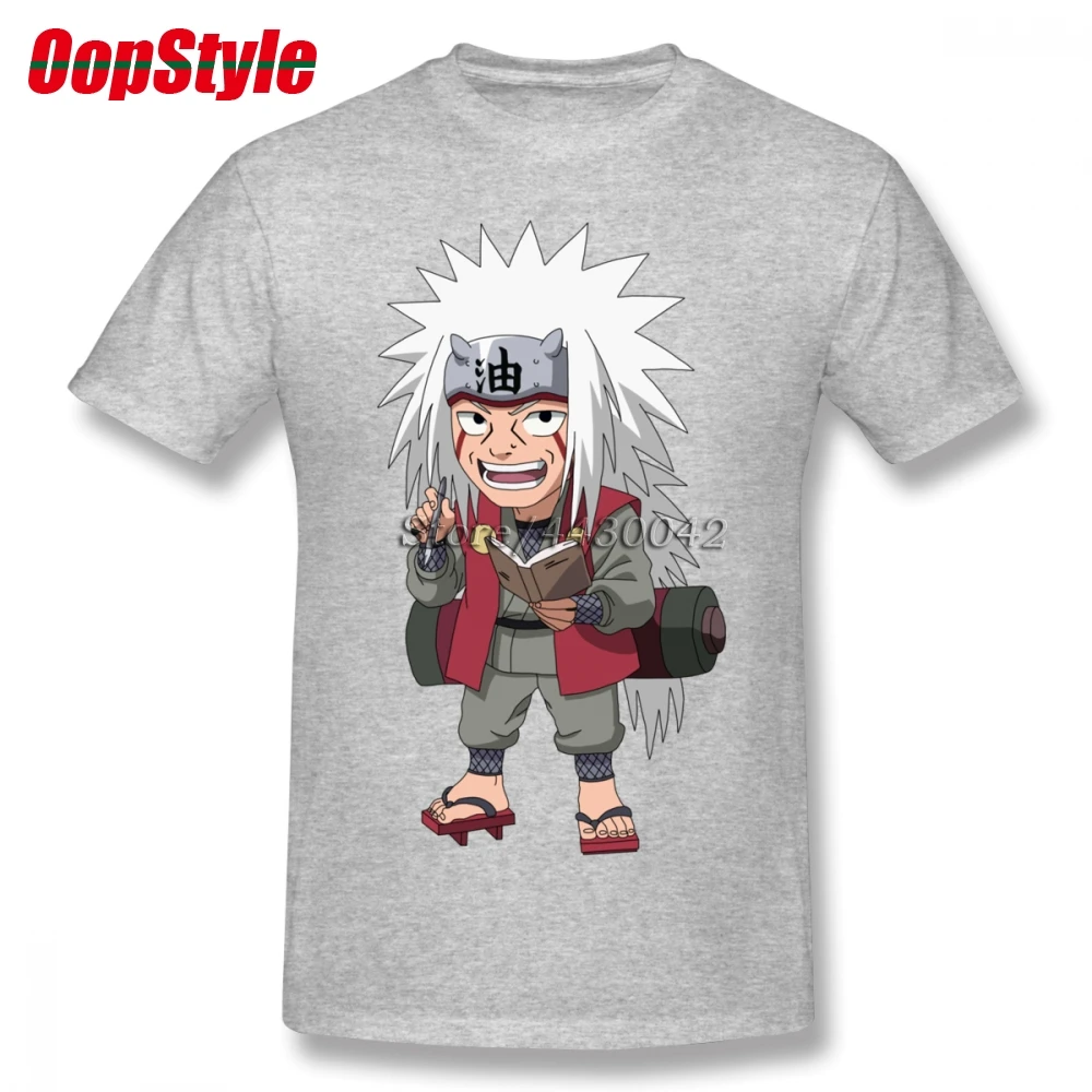 Наруто Jiraiya футболка для мужчин Прямая поставка короткий рукав хлопок плюс