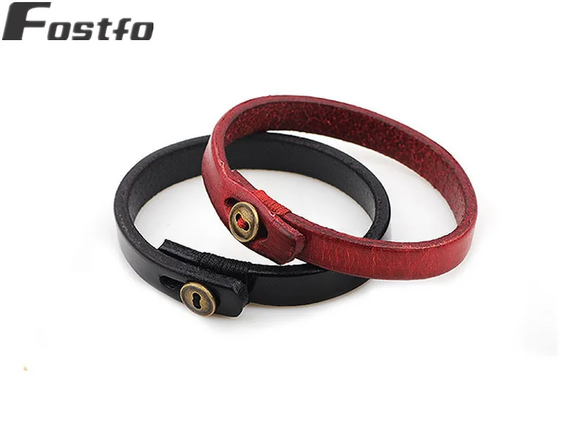 XINYAO-2018-New-Snap-Charm-Bracelets-Red-Black-Leather-Wristband-Bracelets-for-Women-Wrap-Fashion-Bracelets (1)