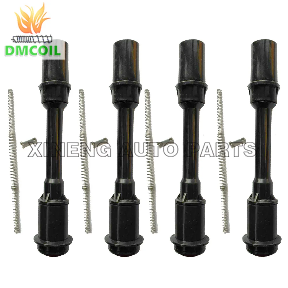 4 PCS IGNITION COIL BOOTS WITH RESISTANCE SPRING FOR FORD FOCUS KUGA