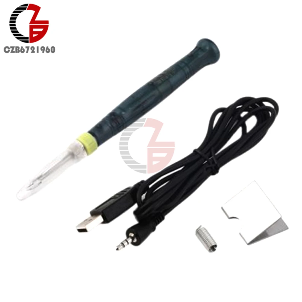 

Mini Portable USB 5V 8W Electric Powered Soldering Iron Pen/Tip Touch Switch kit