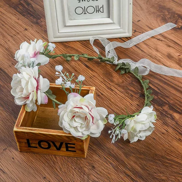 Fashion Flower Headband Women For Wedding Head Band Hairband Wedding Party Festival Decor Princess Floral Wreath,1 Fashion Flower Headband Women For Wedding Head Band Hairband Wedding Party Festival Decor Princess Floral Wreath,1