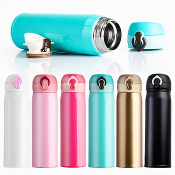 

500ml Thermal Bottle Thermoses For Tea Vacuum Flask Thermoses Stainless Steel Straight Cup Thermoses Mug Women Mini Thermocup