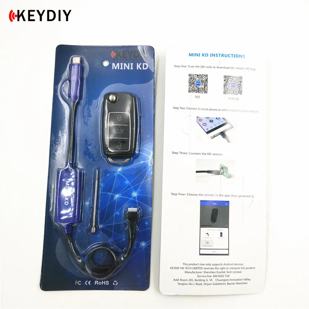 

KEYDIY Mini KD I Key Remote Maker Generator For Android System Free Update Forever Make More than 1000 Remotes