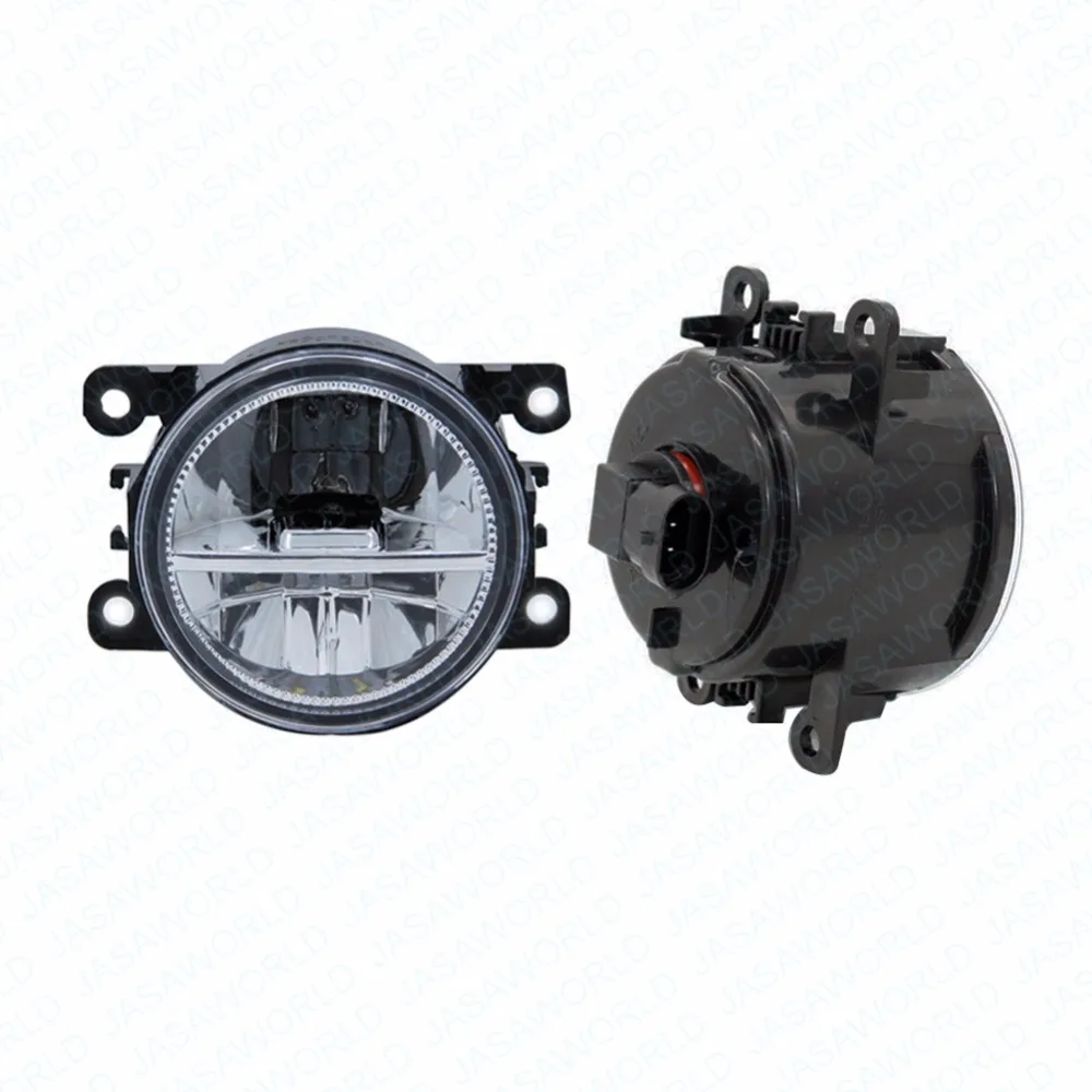 2pcs Car Styling Round Front Bumper LED Fog Lights DRL Daytime Running