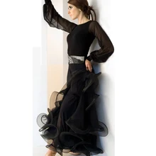 Женская Современная Танцевальная юбка для фламенко, бальные платья для танцев jurk