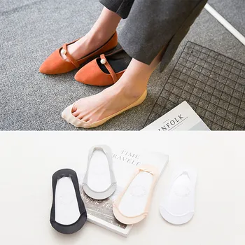 

ZDL-112 Invisible Silicone Ice Silk Summer Boat Socks Antiskid 10pairs