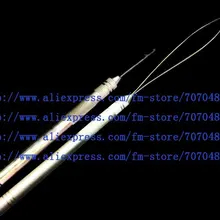 Алюминиевые микро-бисер наращивание волос петля вытягивая нитевдевателя+ вытягивая иглу