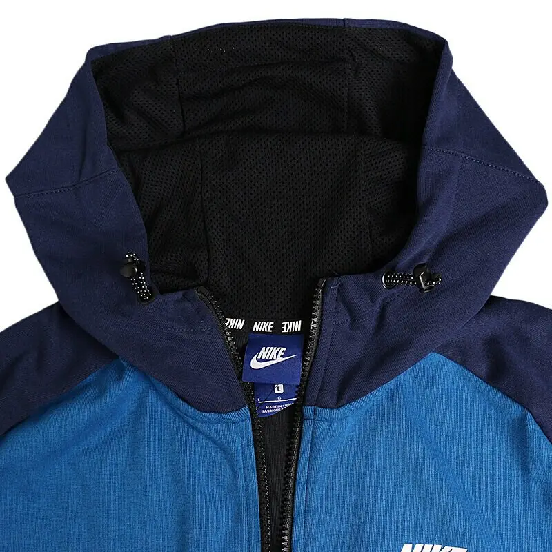 nike nsw av15 flc fz capuz