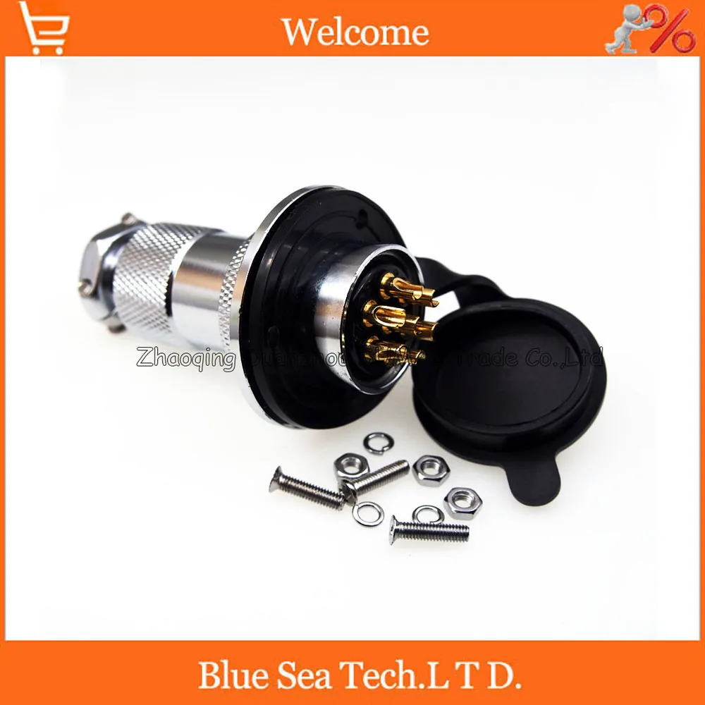 7 Pin 25mm Male&Female Aviation plug Connector kit GX25 Socket+Plug