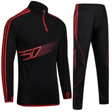 Kids Soccer Jerseys Sets Polyester Long Sleeve Sportswear Boys Football Tracksuits Children Sport Training Kits Soccer Suit