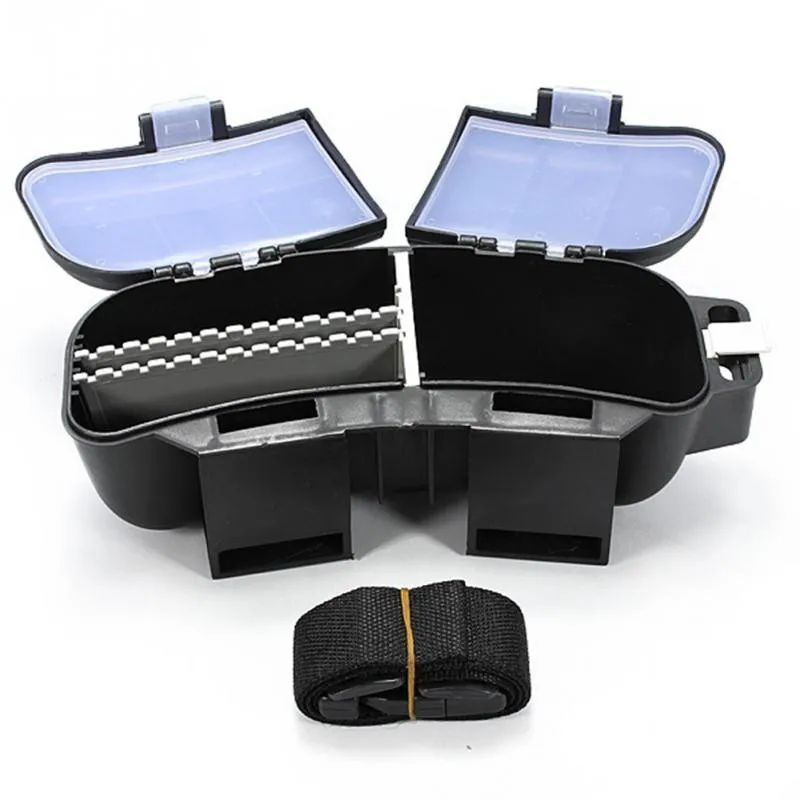 

Portable Fishing Tackle Box Multi-Layer Fish Lures Container Box Durable Fishing Tackle Storage Waist Belt Fishing Accessories